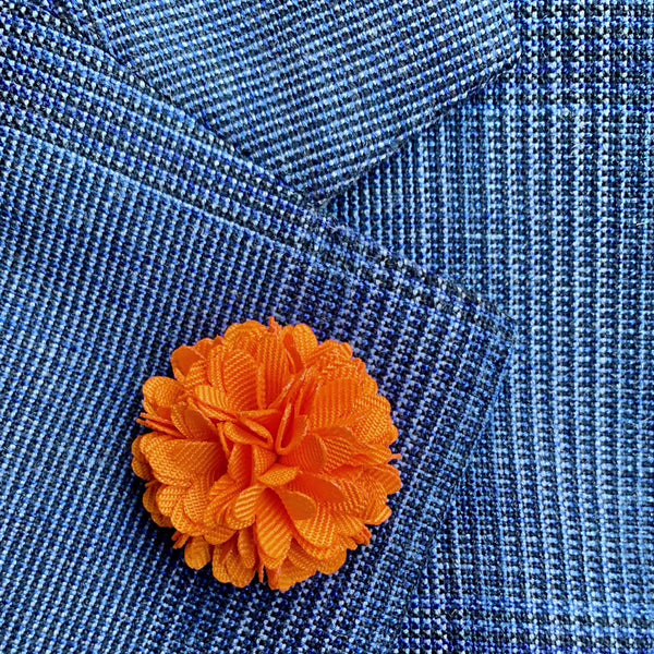 Lapel pin blomma - orange