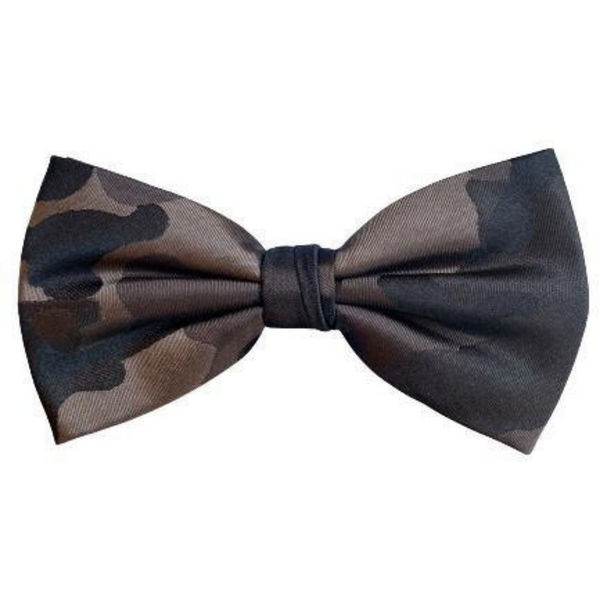 Fluga färdigknuten - Brun camouflage - dako1930.se