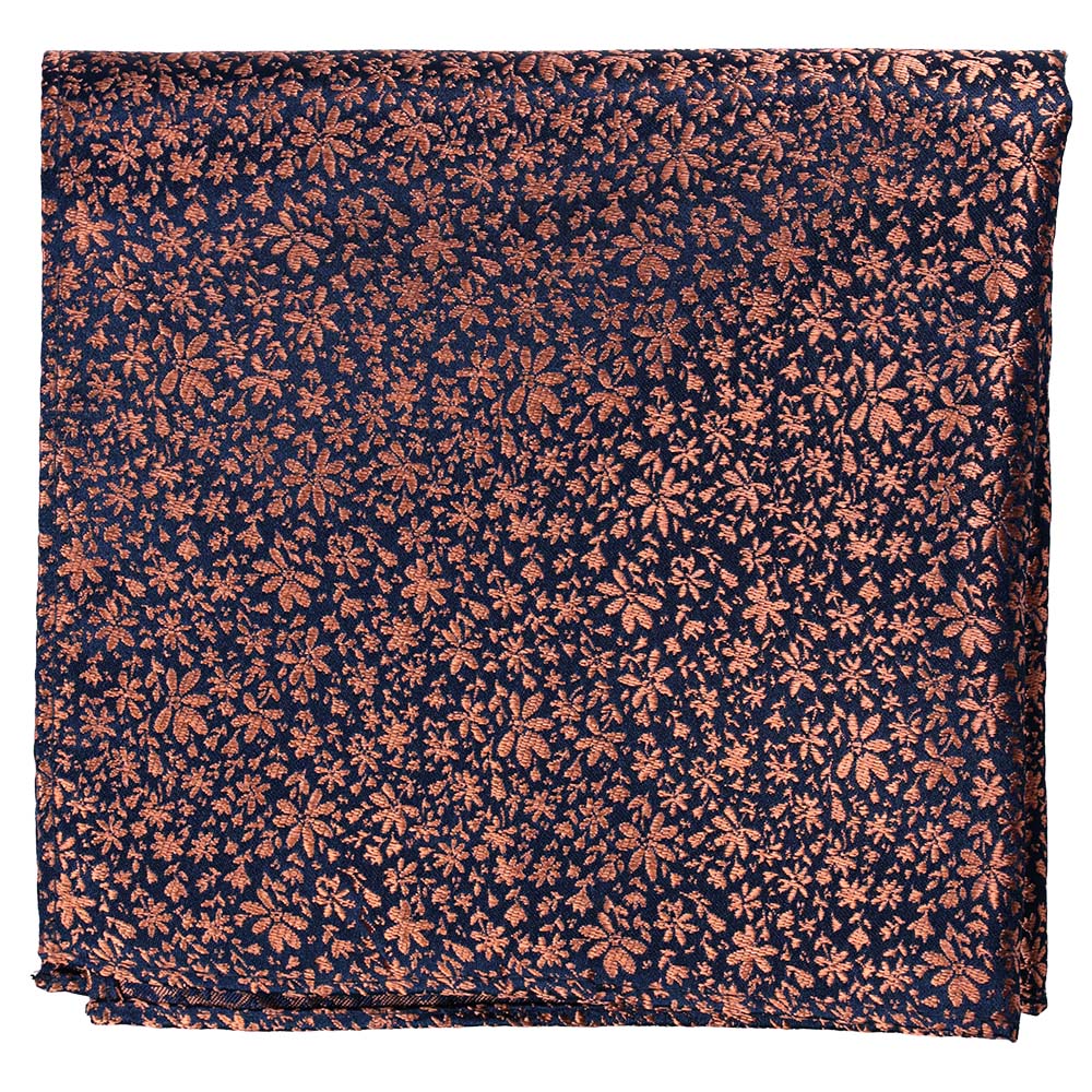 Sidennäsduk, mönstrad aprikos