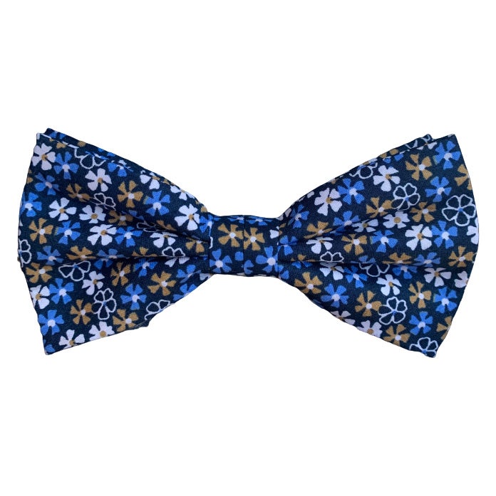 Sidenfluga, mönstrad 009 marin