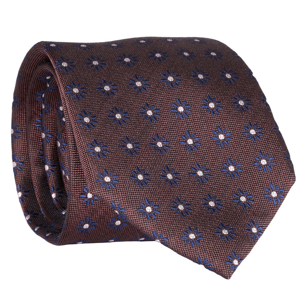 Sidenslips, mönstrad 032 brun