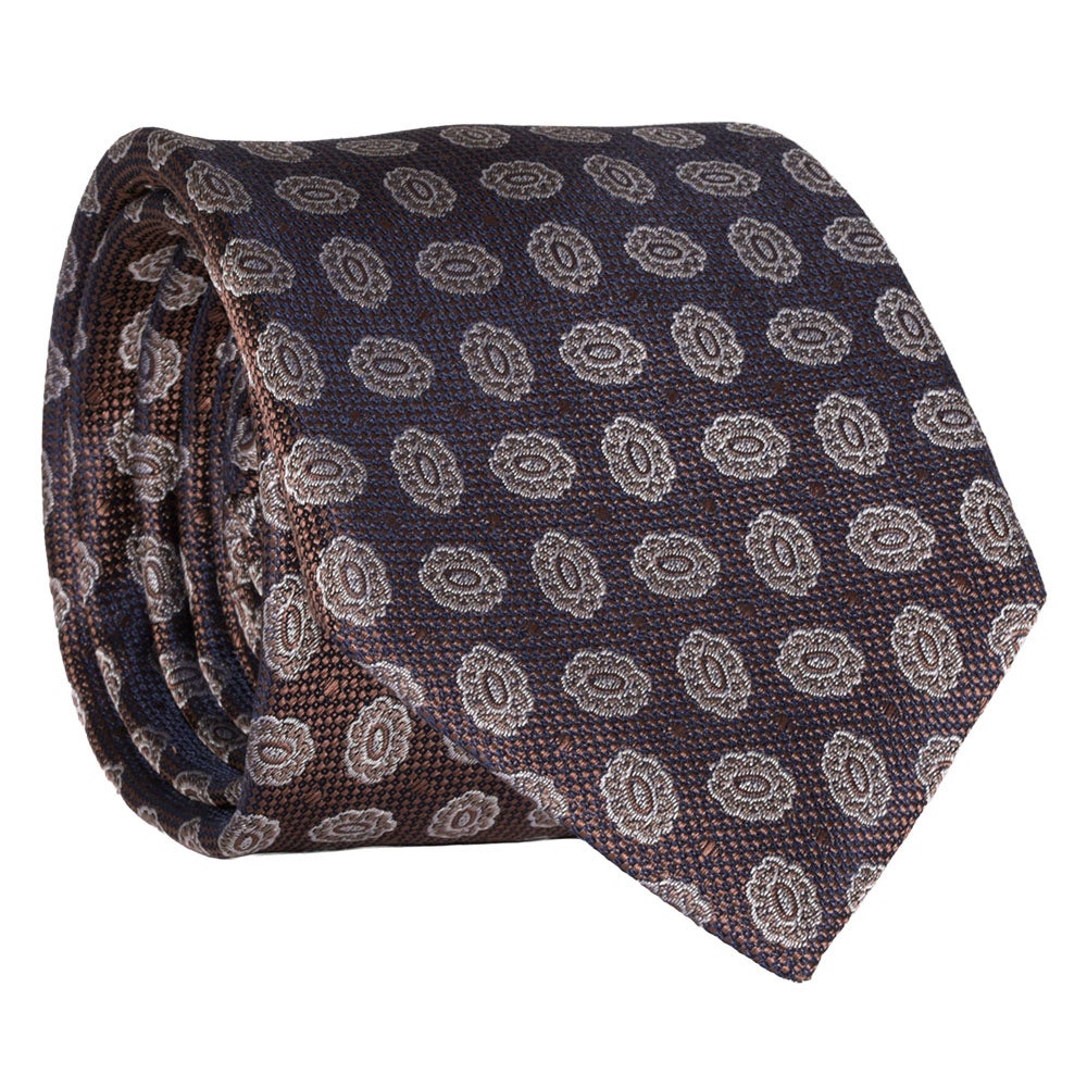 Sidenslips, mönstrad 027 brun