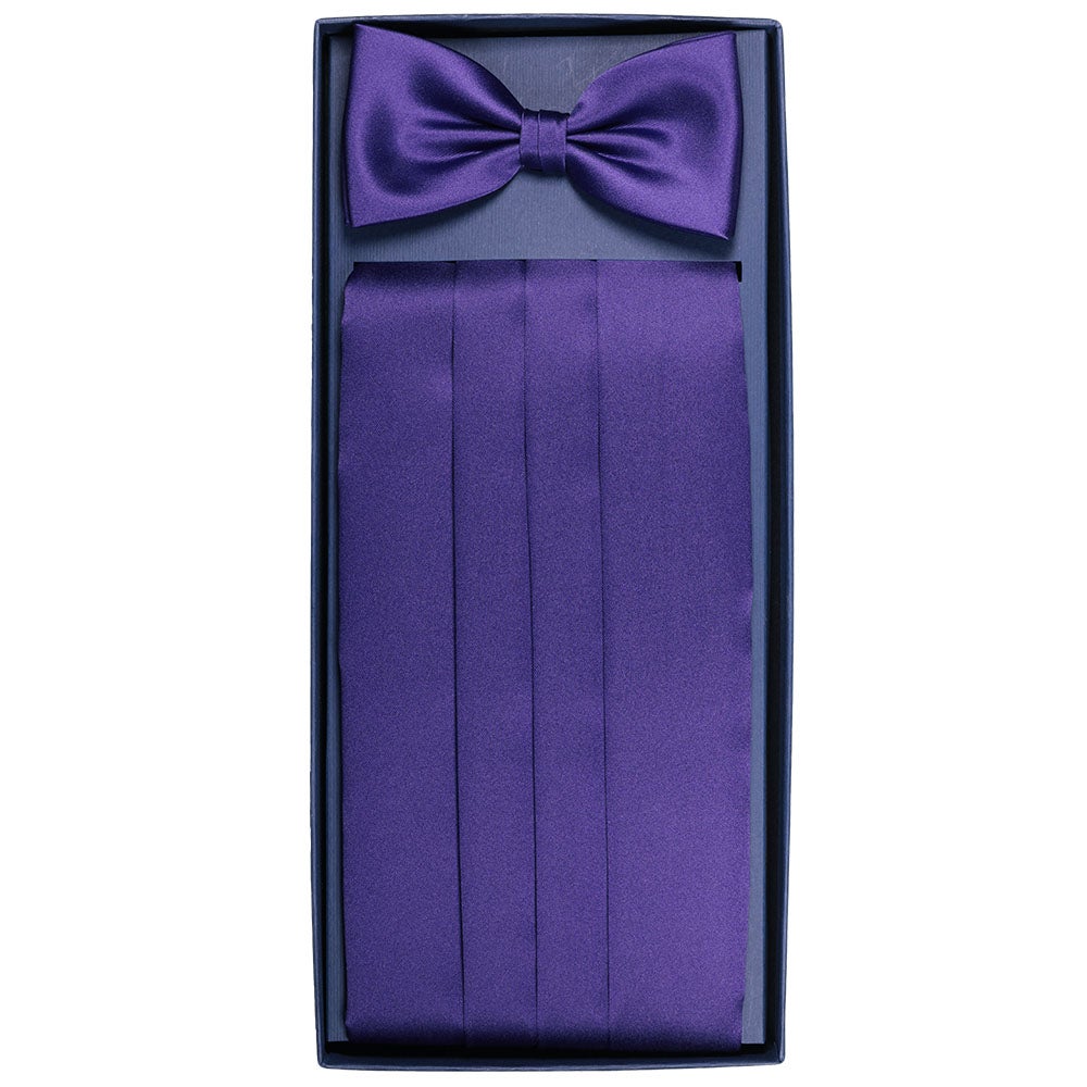 Cummerbund set mörklila 119
