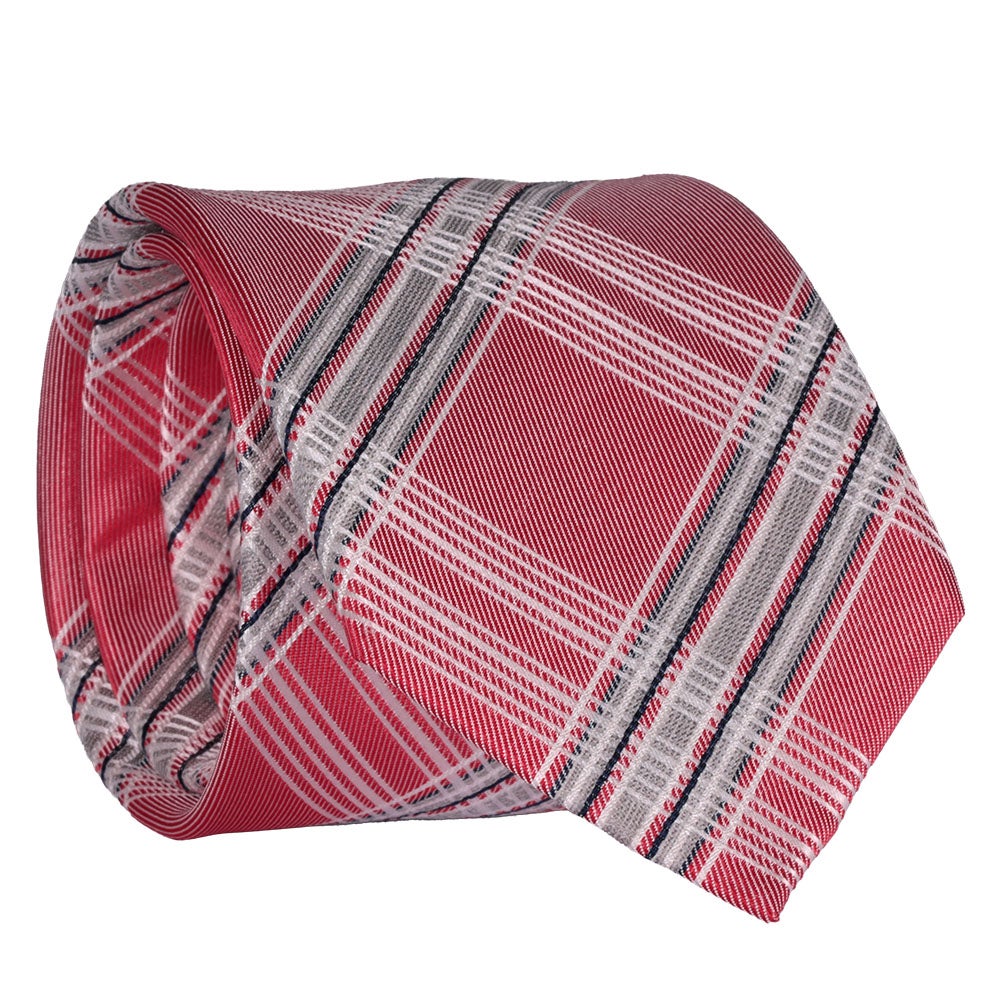 Sidenslips, mönstrad 033 röd