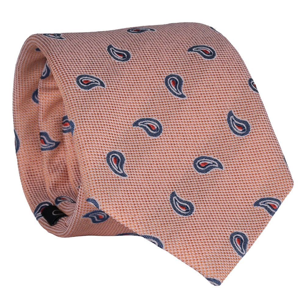 Slips siden mönster 015 persika