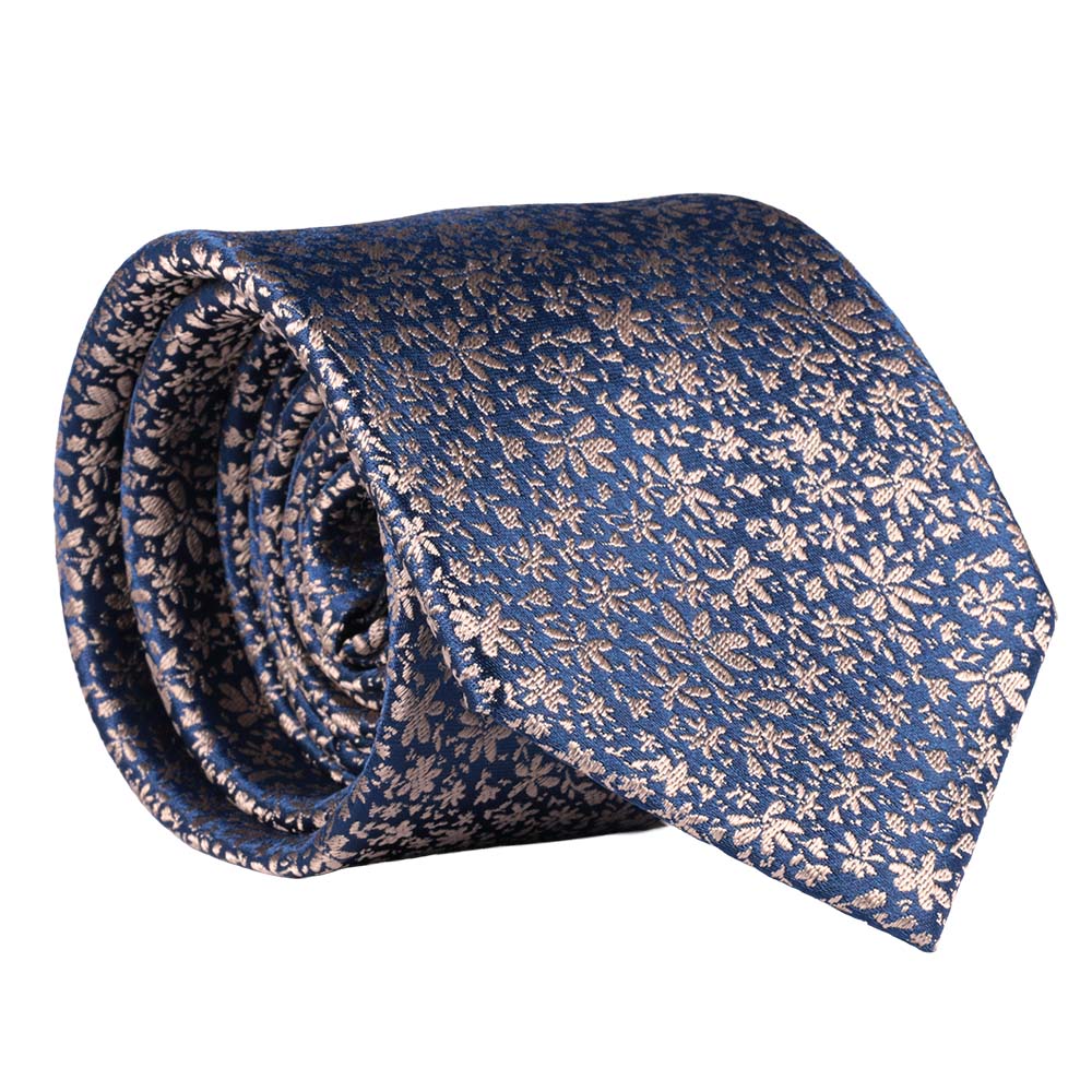 Sidenslips, mönstrad beige