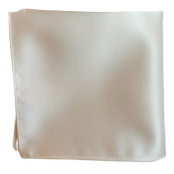 Ficknäsduk, enfärgad benvit