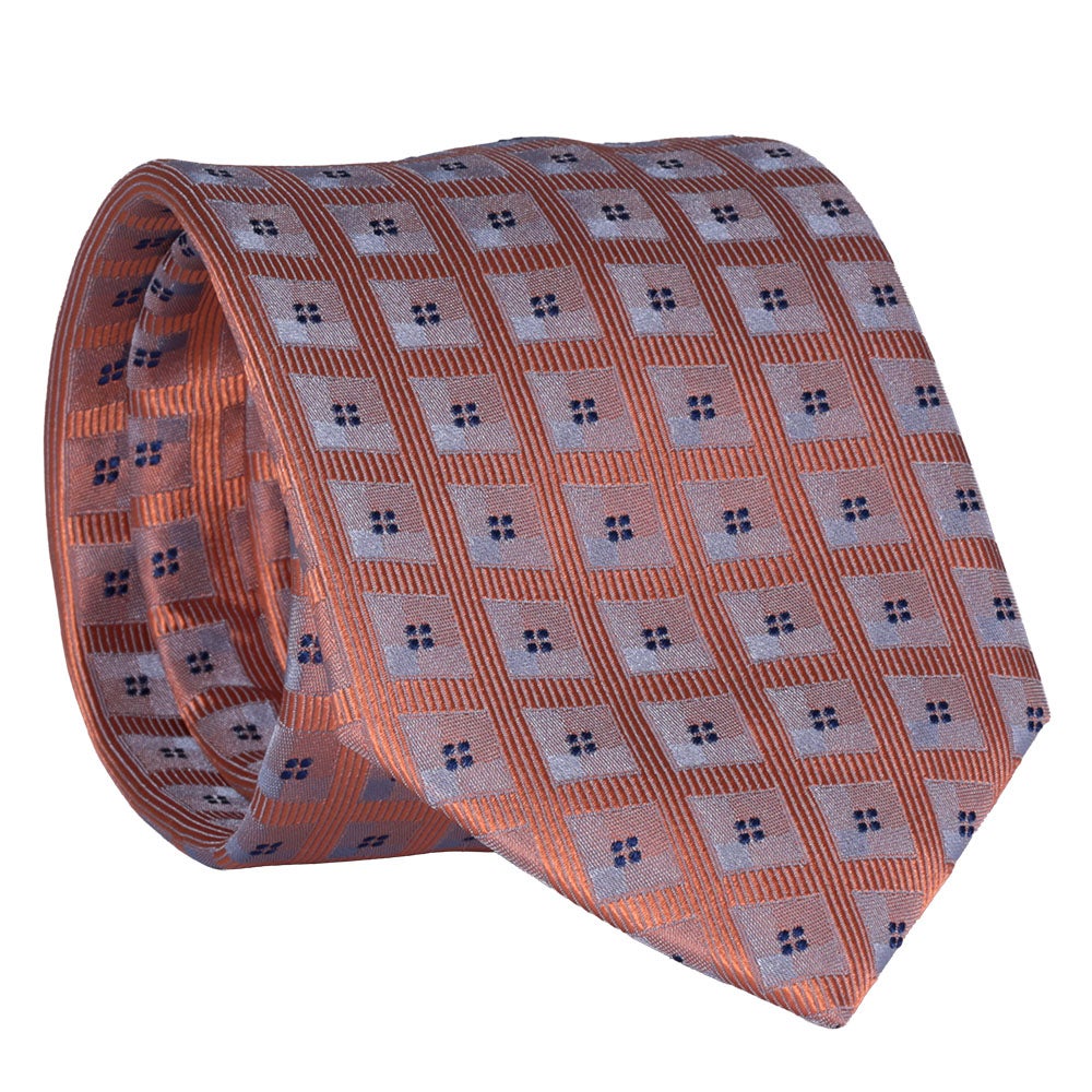 Sidenslips, mönstrad 035 aprikos