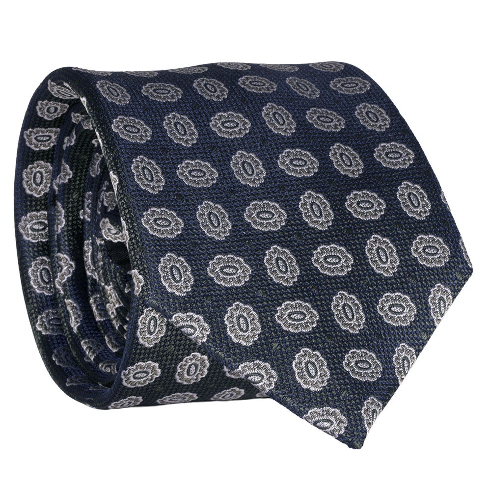 Sidenslips, mönstrad 027 svart