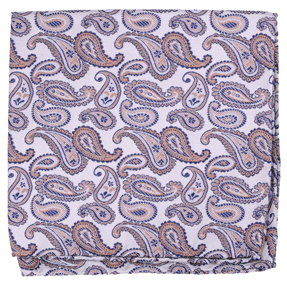 Sidennäsduk, mönstrad 039 beige