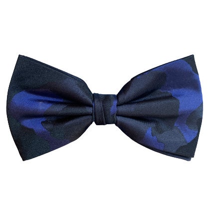 Sidenfluga, mönstrad 007 marin