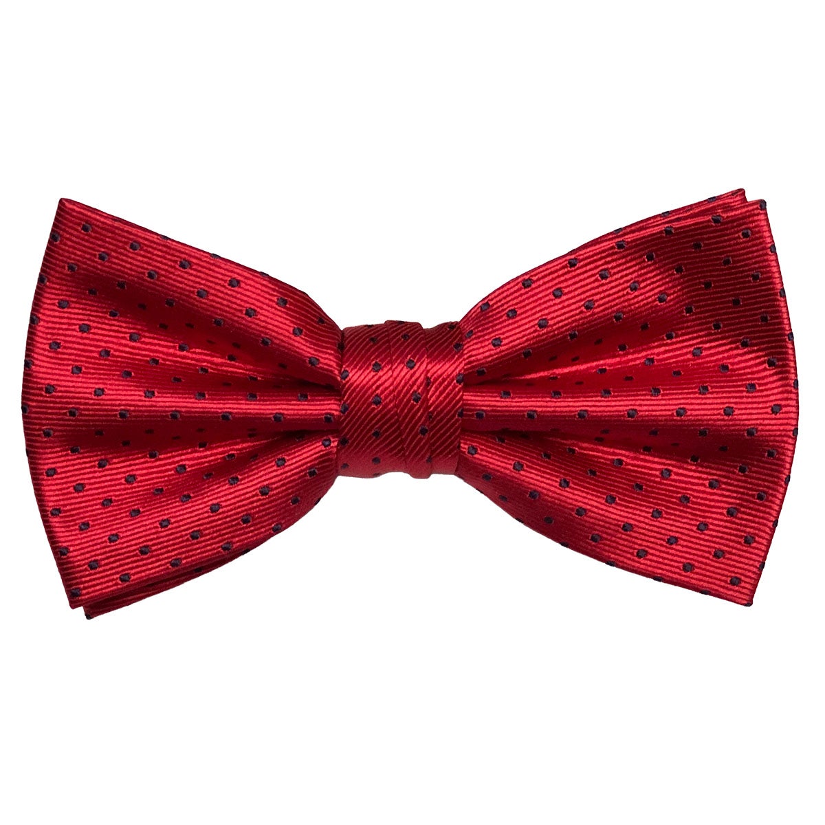 Sidenfluga, mönstrad 001 röd/svart