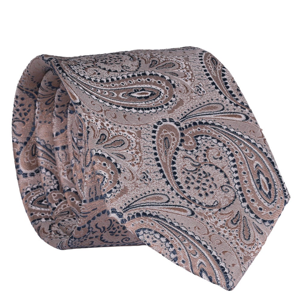 Sidenslips, mönstrad 017 ljusbeige