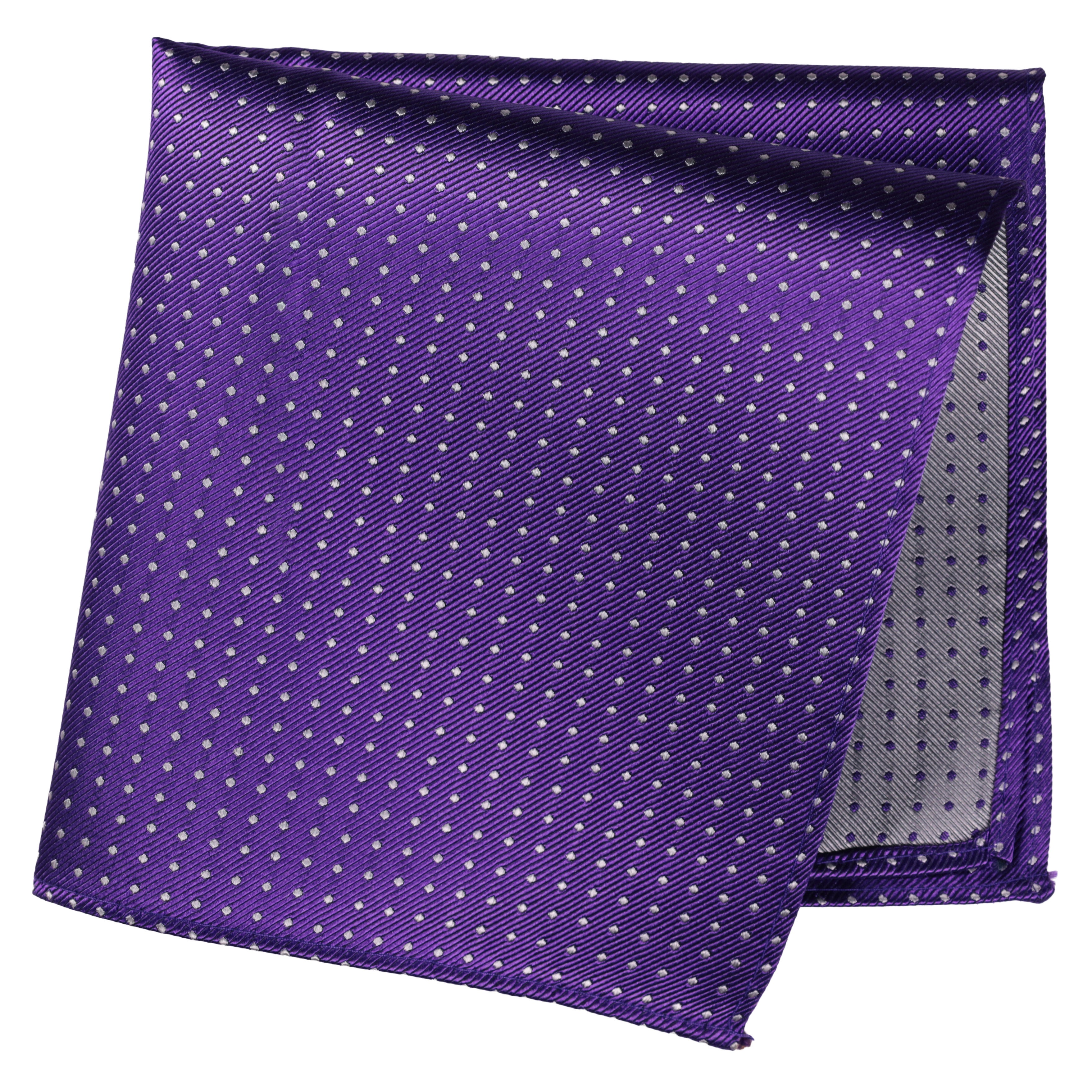 Sidennäsduk, mönstrad 001 lila