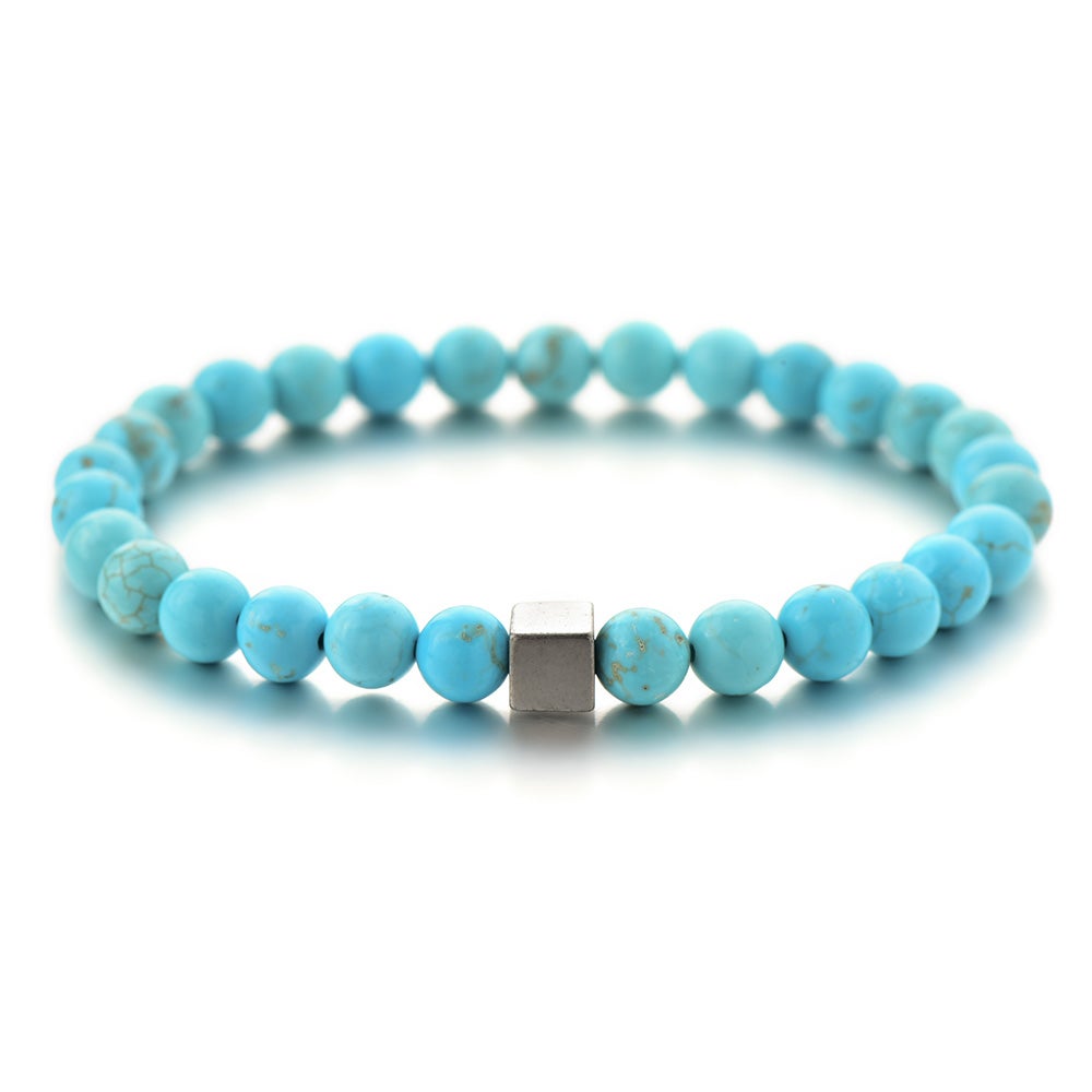 Armband stenar turkos