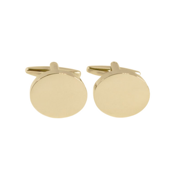 Manschettknapp Rund guld