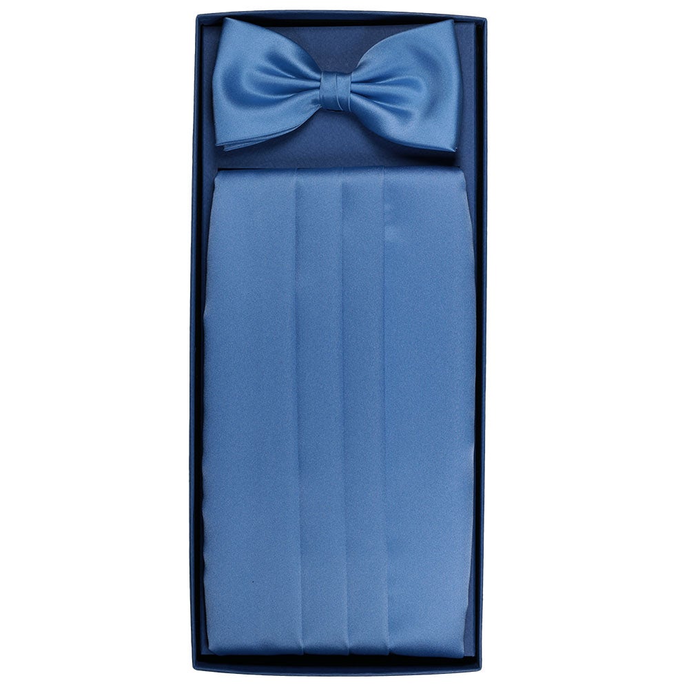 Cummerbund set jeansblå 121