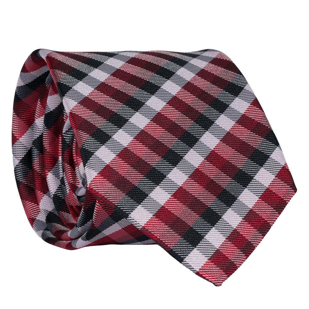 Slips mönstrad, röd