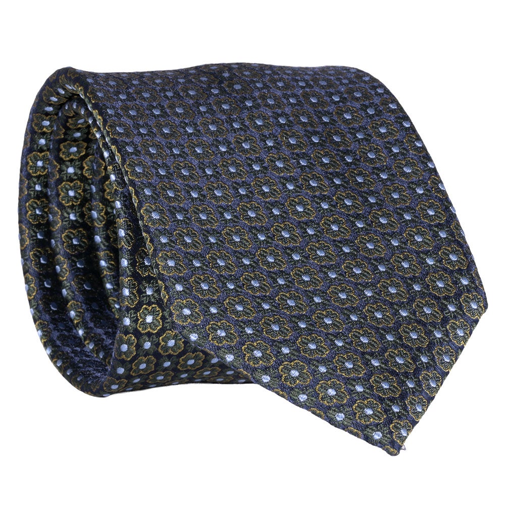 Sidenslips, mönstrad 038 grön