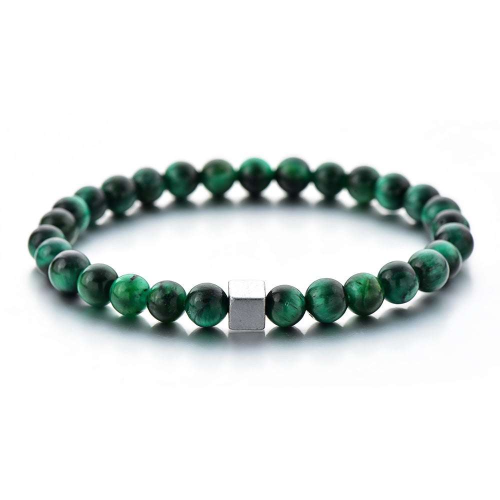 Armband stenar grön