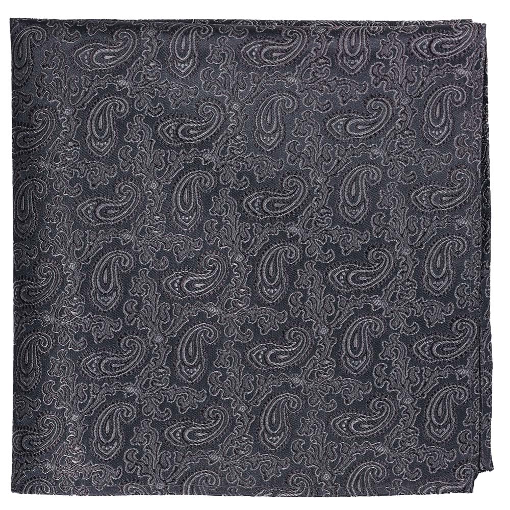 Sidennäsduk, mönstrad 005 grå