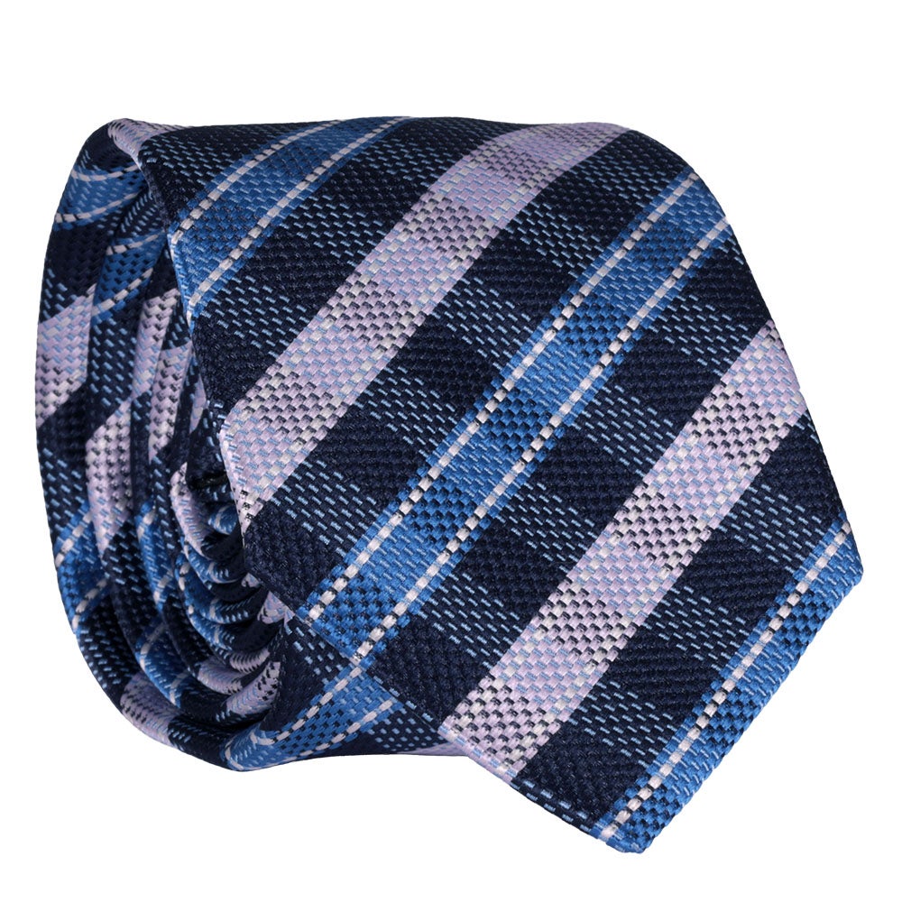 Slips mönstrad, blå