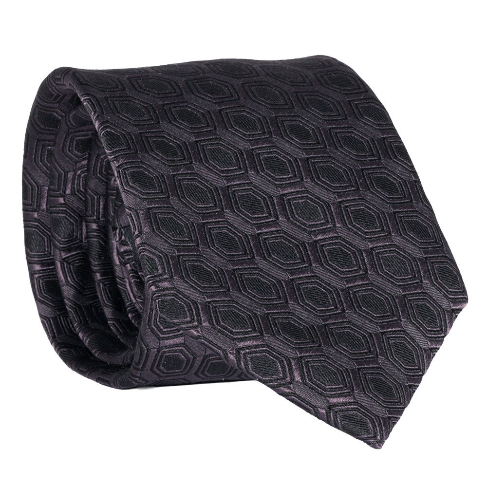 Sidenslips, mönstrad 031 svart