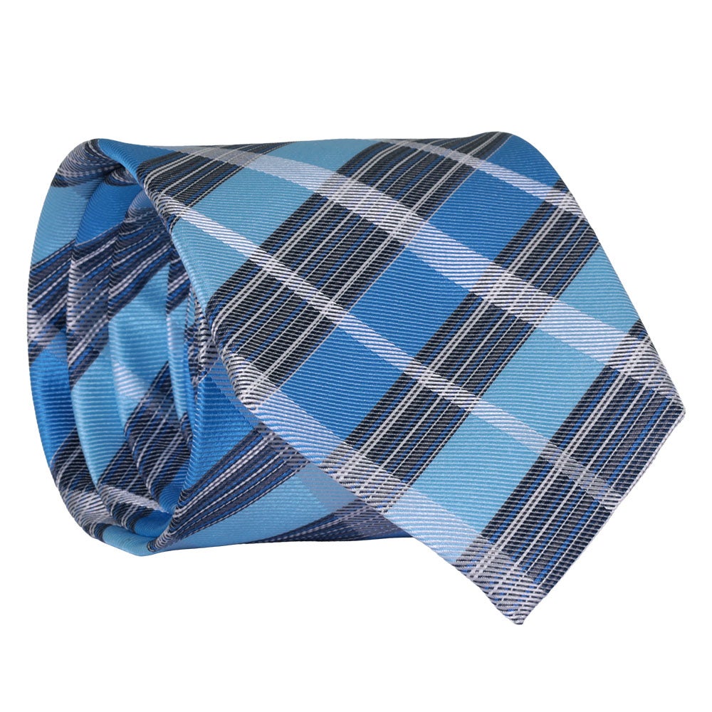 Slips mönstrad, blå