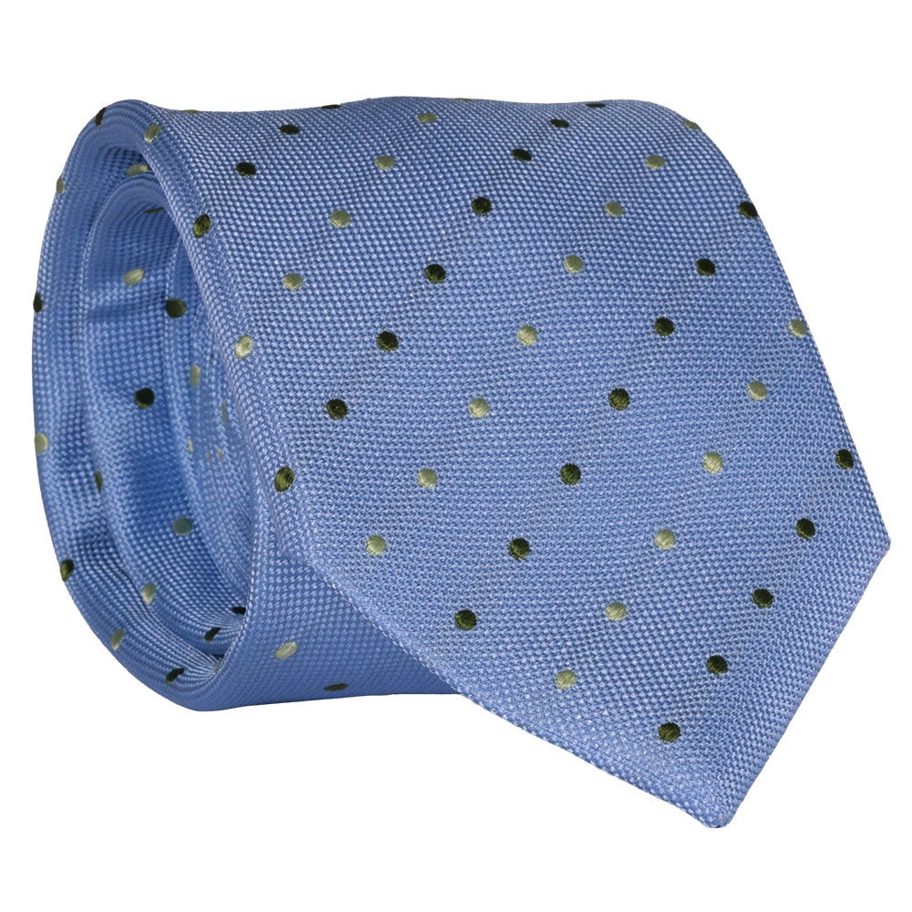 Sidenslips, mönstrad 025 ljusblå/grön