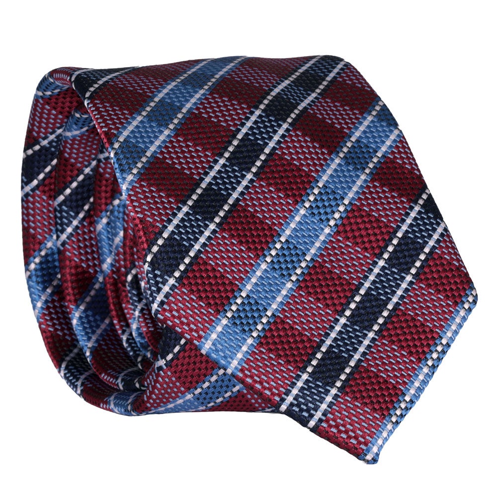 Slips mönstrad, röd