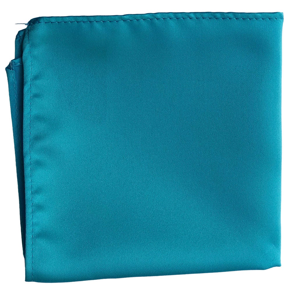 Sidennäsduk, slät turkos