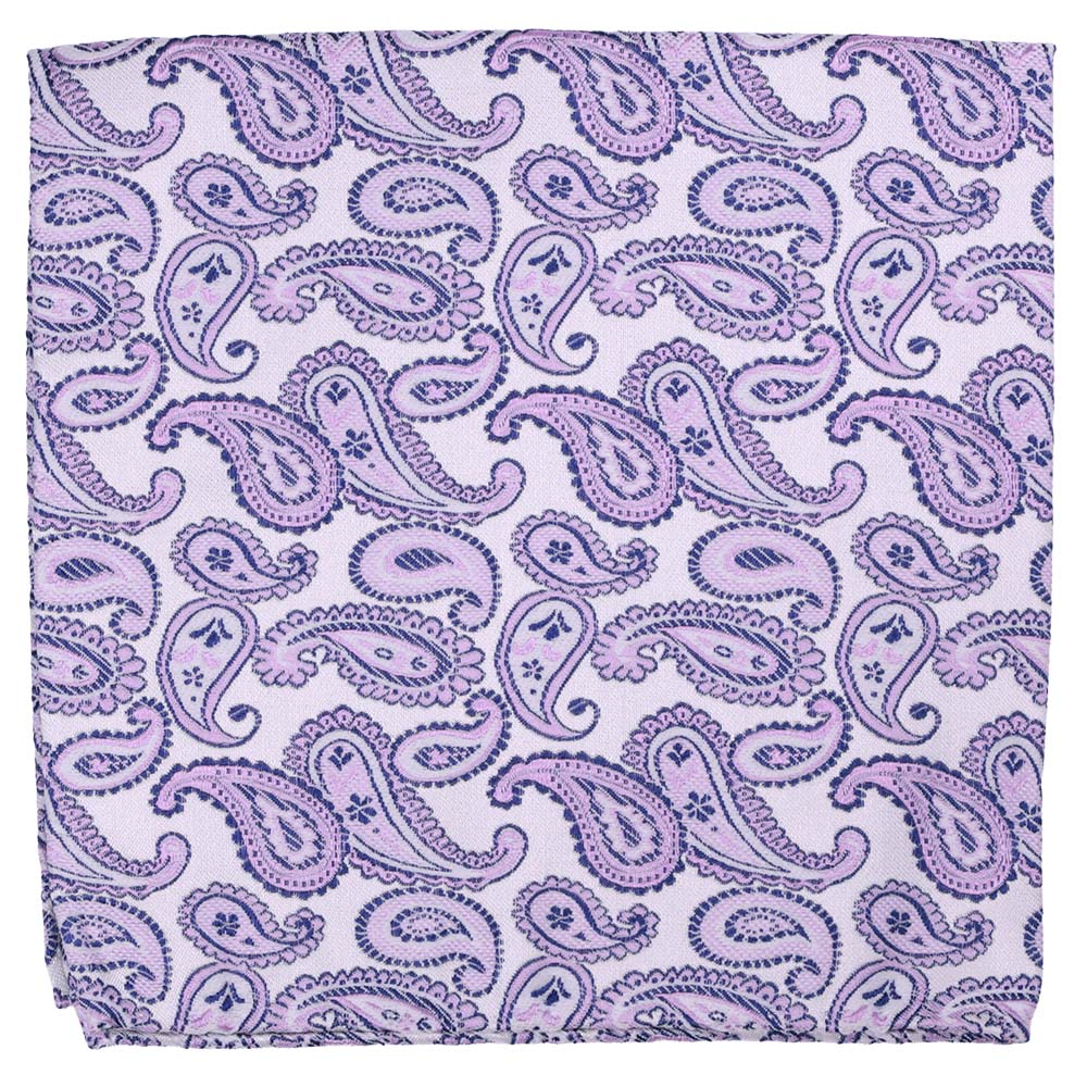 Sidennäsduk, mönstrad 039 lila