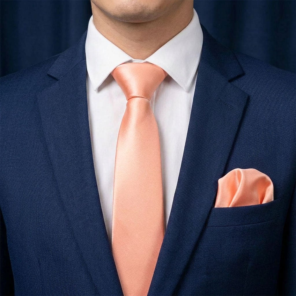 Slips och näsduk, aprikos