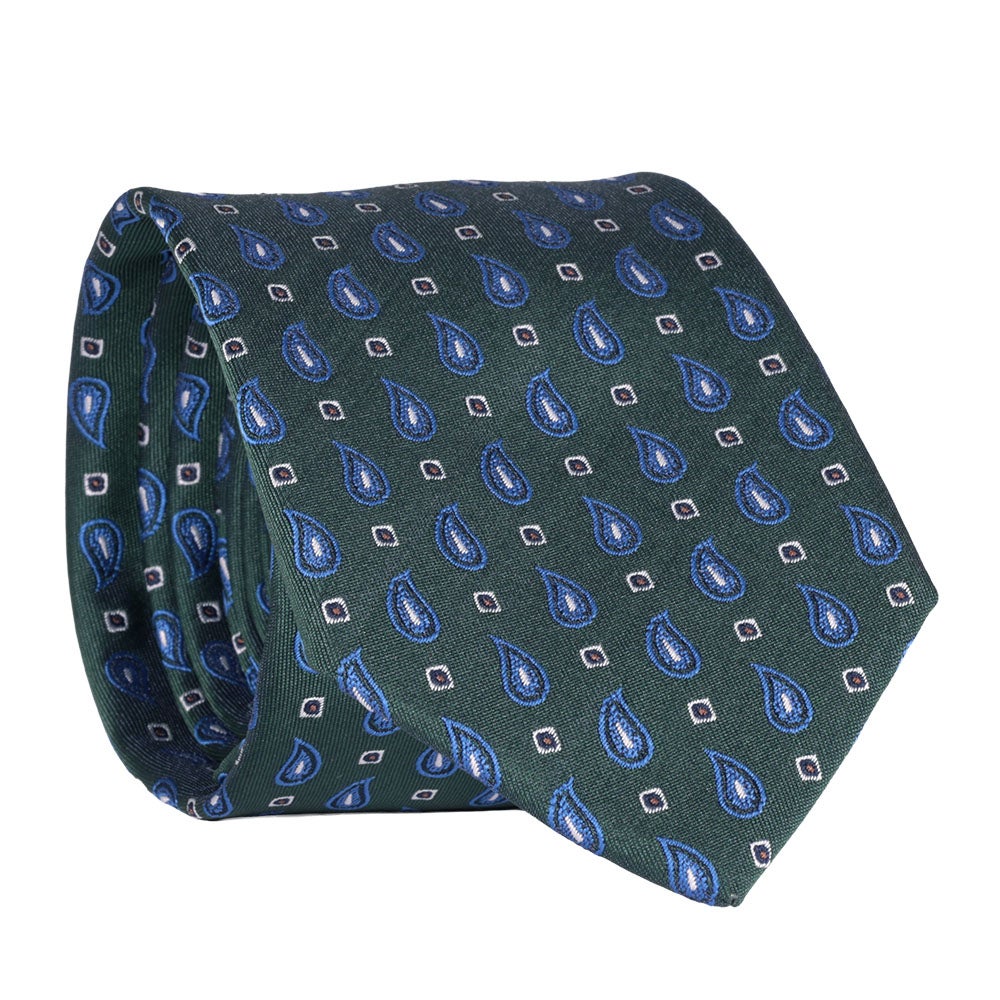 Slips mönstrad, grön 