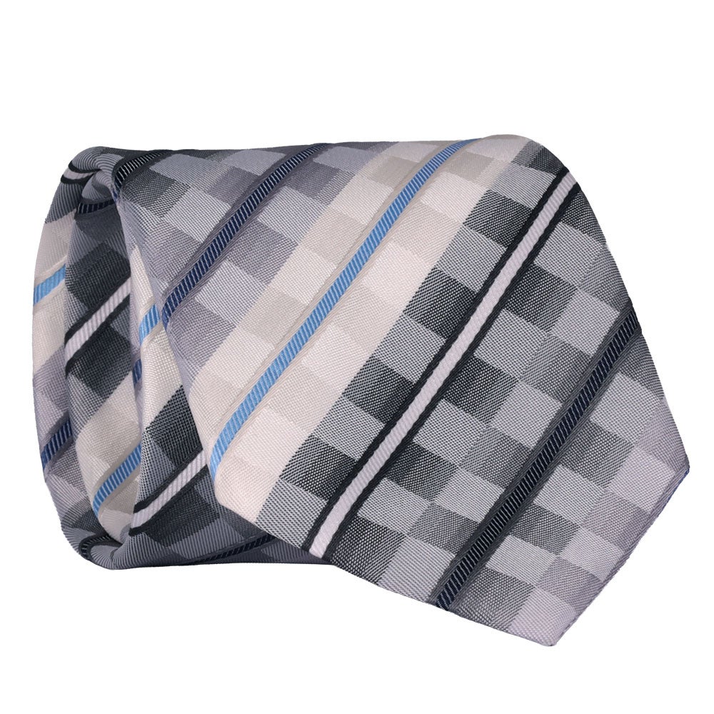 Slips mönstrad, blå