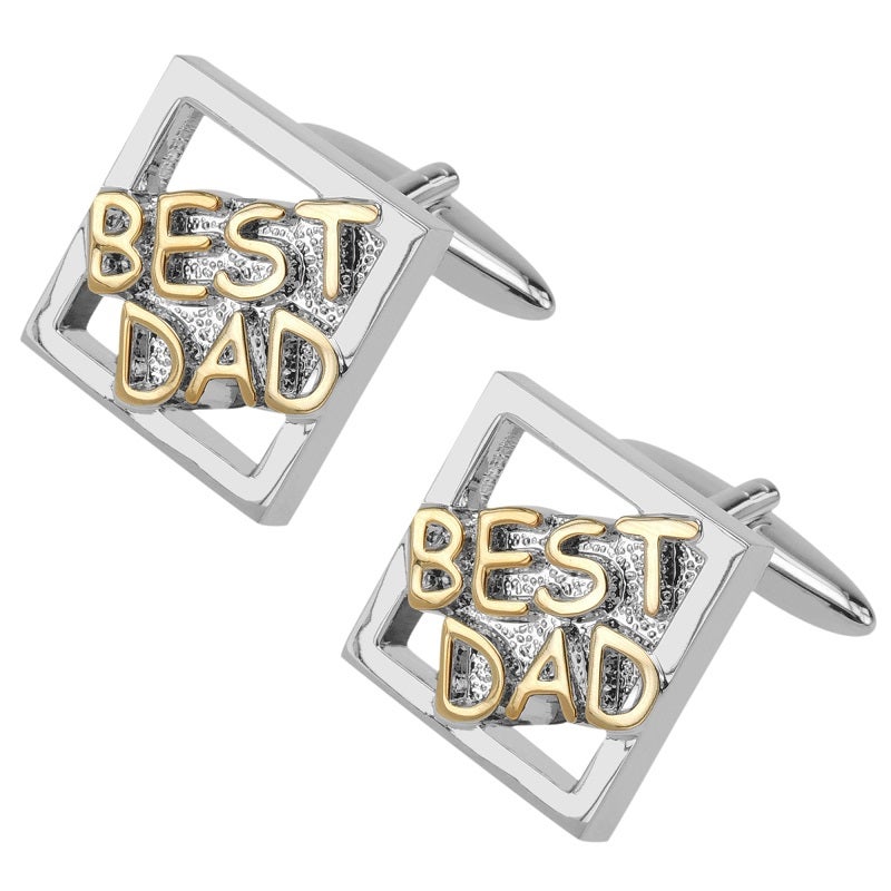 Manschettknapp Best dad silver
