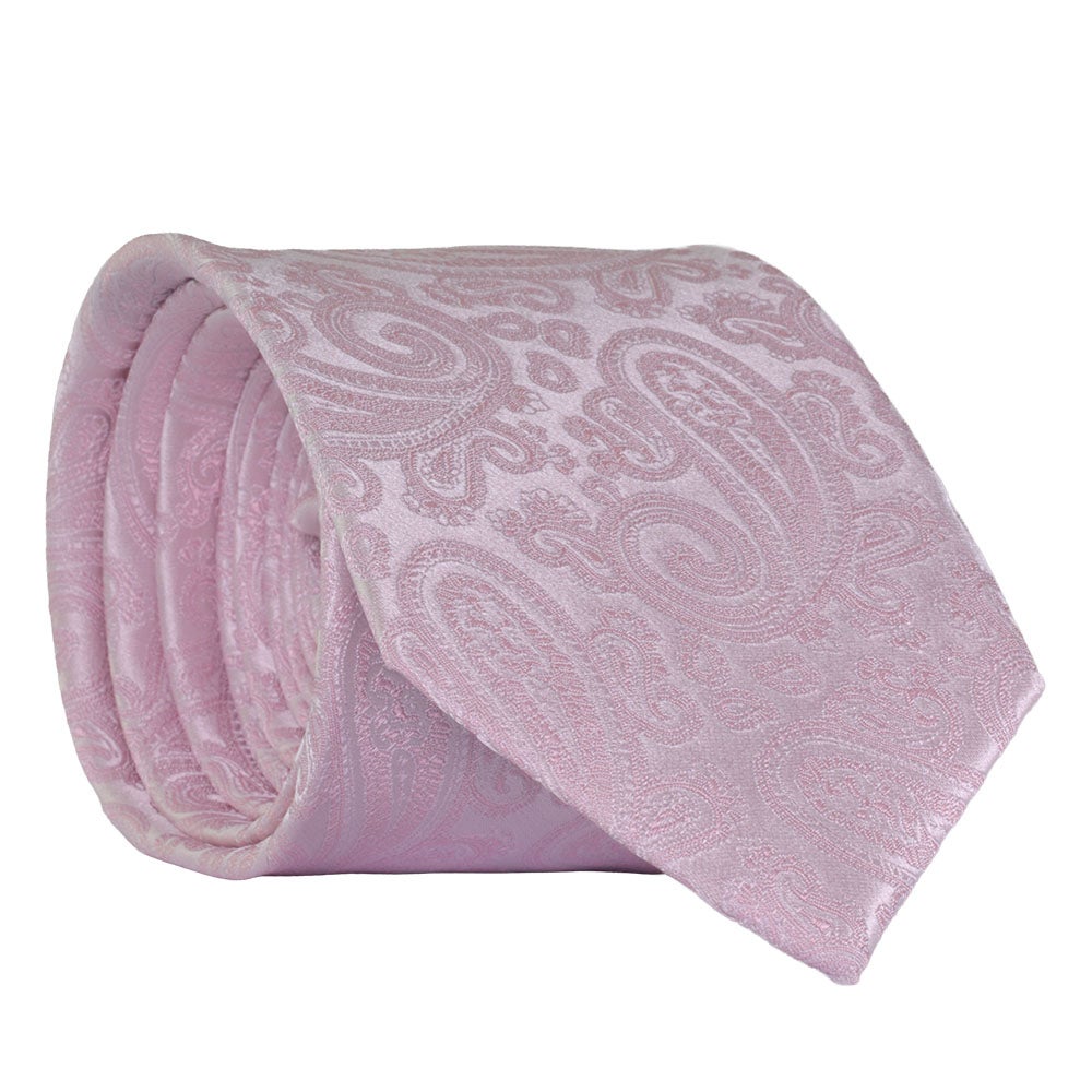 Sidenslips, mönstrad 4543 ljusrosa