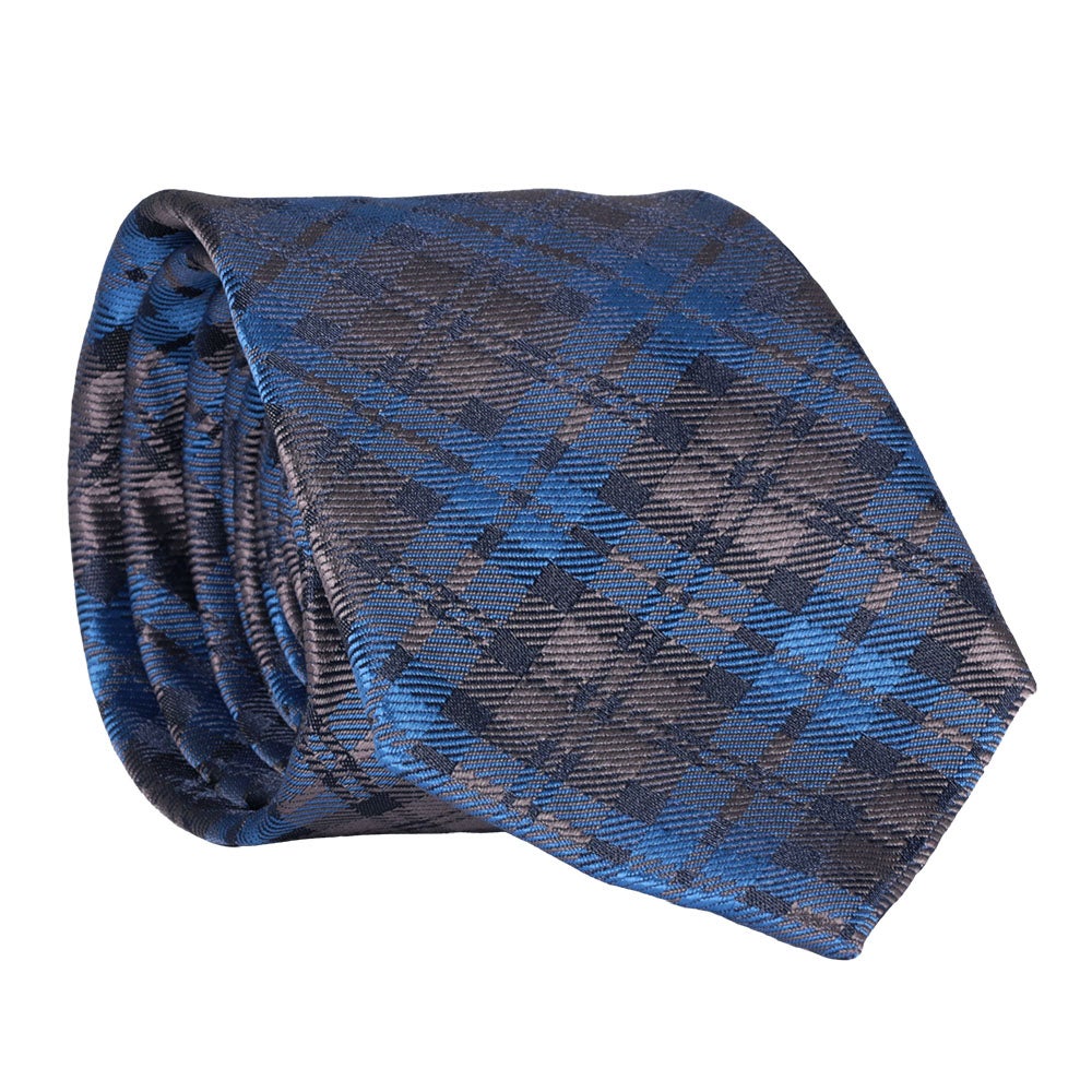 Slips mönstrad, blå/grå