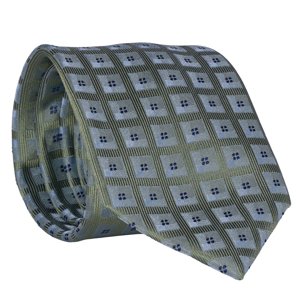 Sidenslips, mönstrad 035 grön