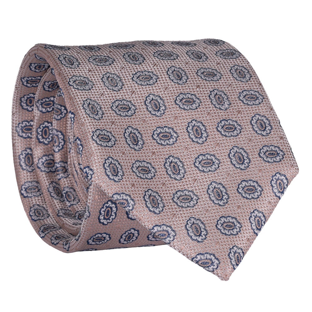 Sidenslips, mönstrad 027 beige