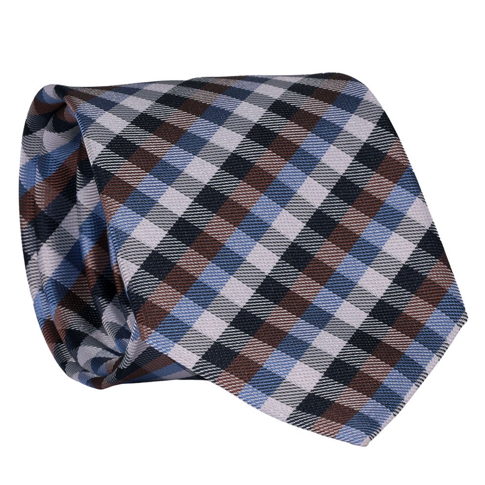 Slips mönstrad, blå