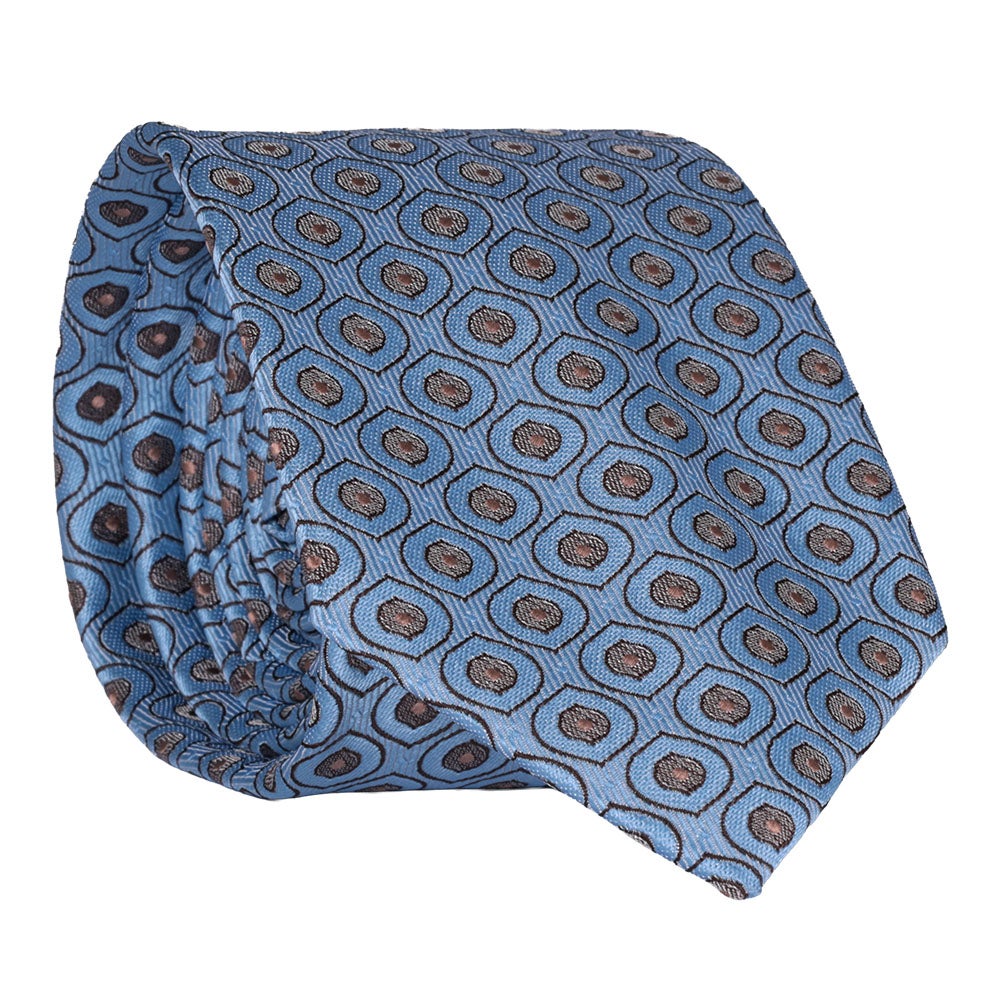 Slips mönstrad, ljusblå