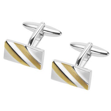 Manschettknapp Ludvika silver/guld