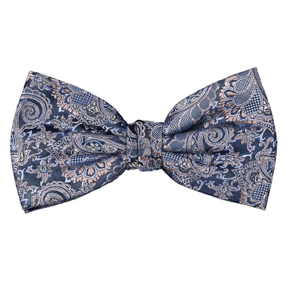 Sidenfluga, mönstrad jeansblå