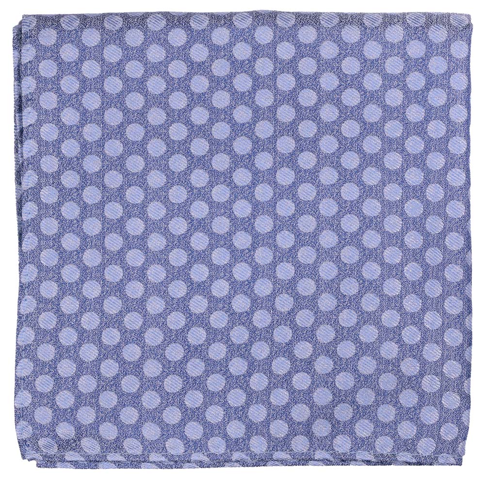 Sidennäsduk, mönstrad 028 jeansblå