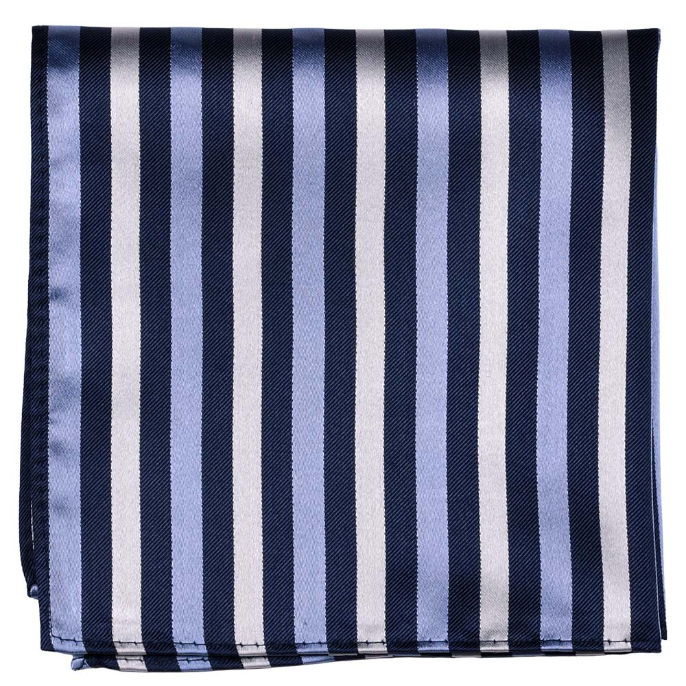 Sidennäsduk, mönstrad marinblå