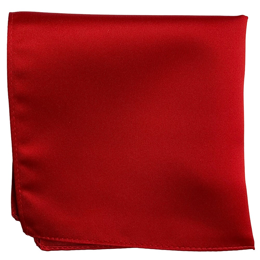 Sidennäsduk, slät röd