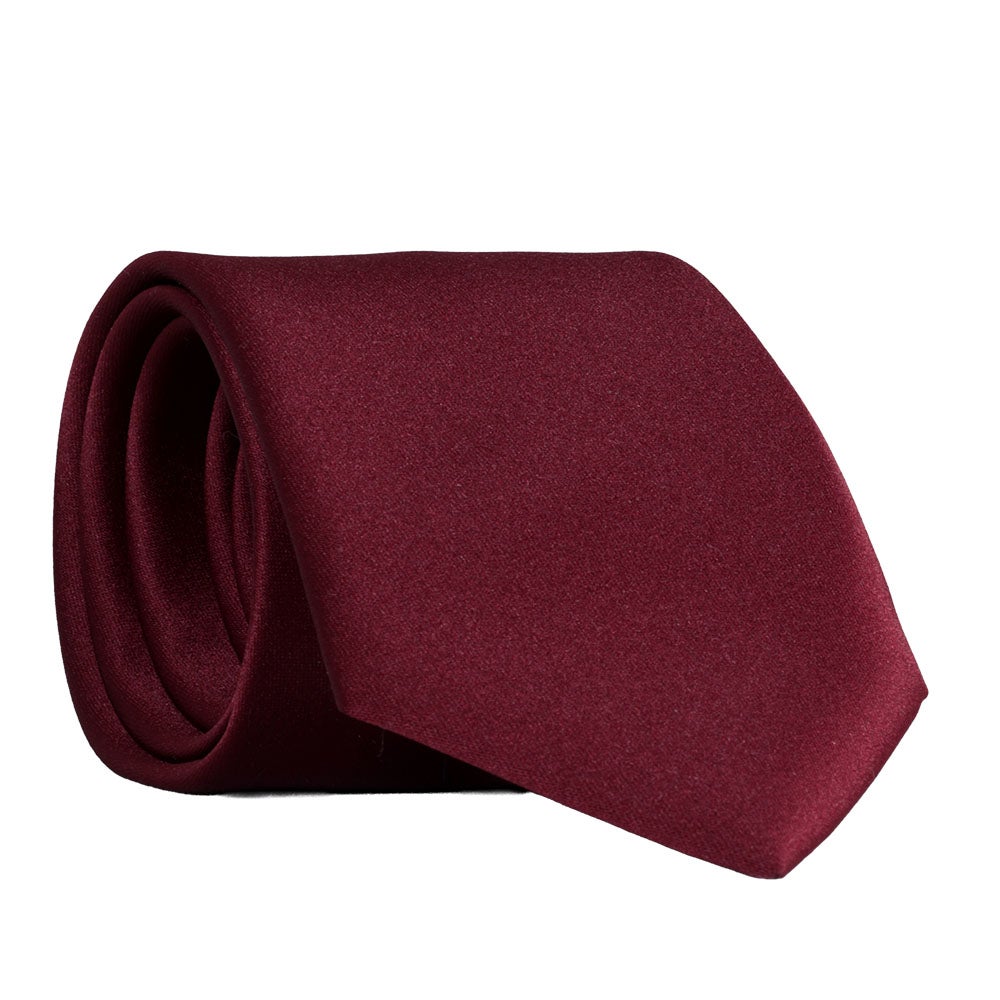 Slips, enfärgad vinröd