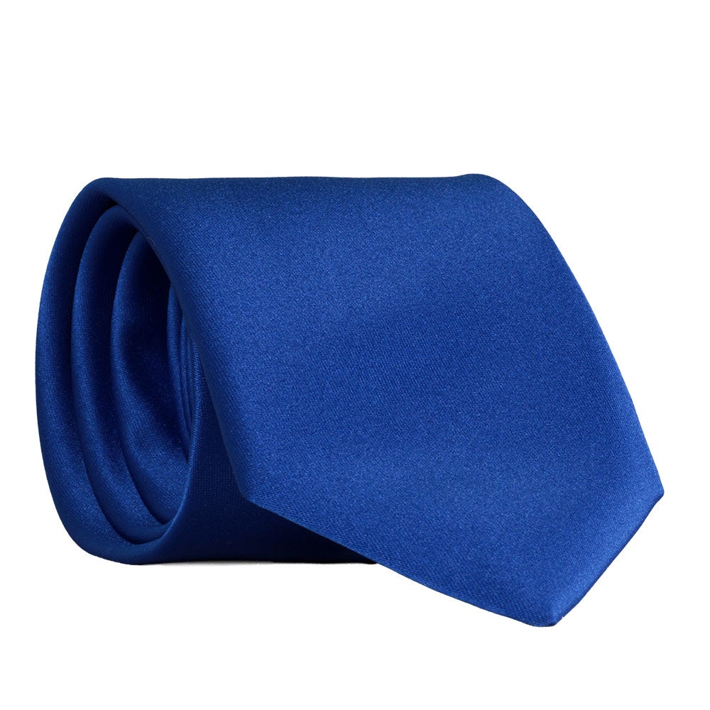 Slips, enfärgad kornblå