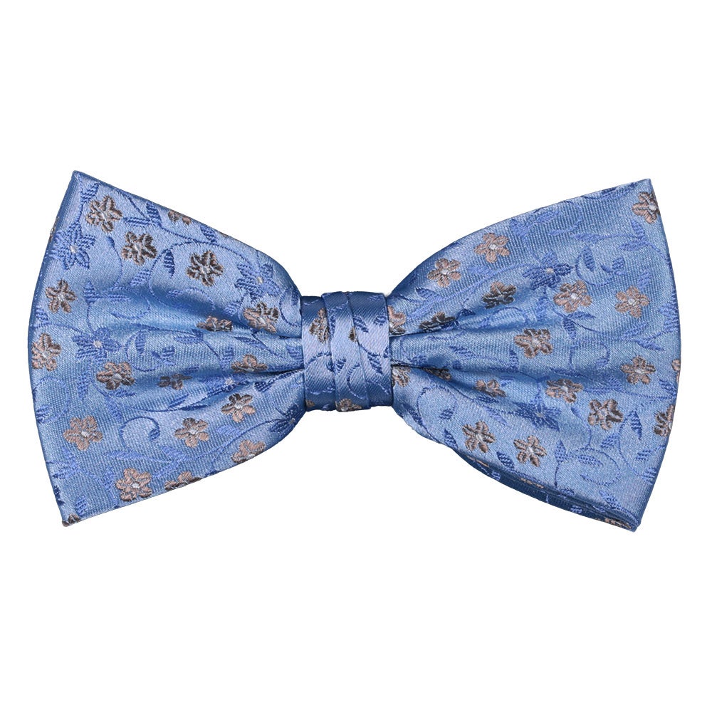 Sidenfluga, mönstrad jeansblå